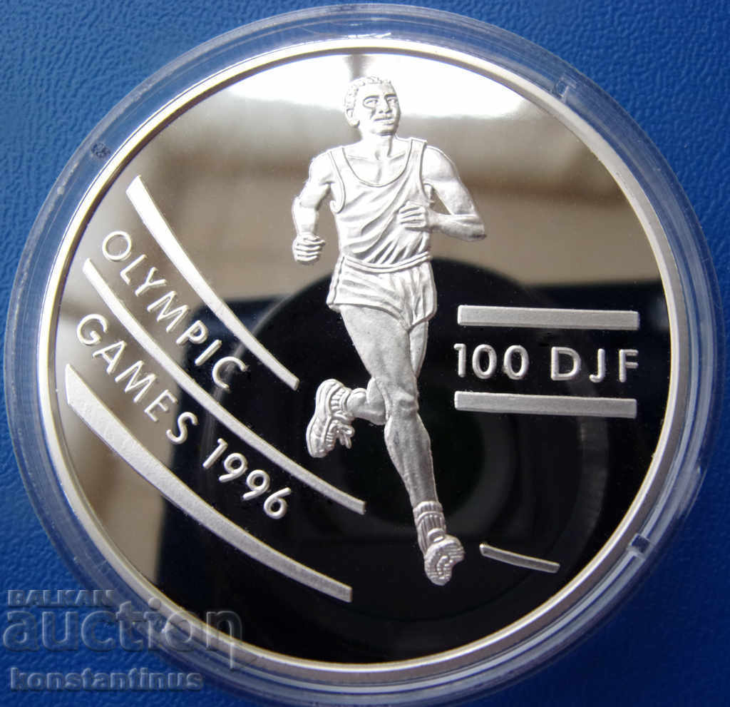 Djibouti 100 Francs 1994 UNC PROOF Olympic