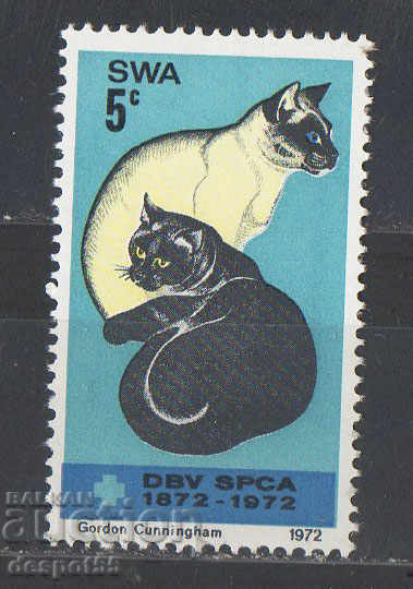 1972. Югоз. Африка. 100 г. Асоциация за защита на животните.