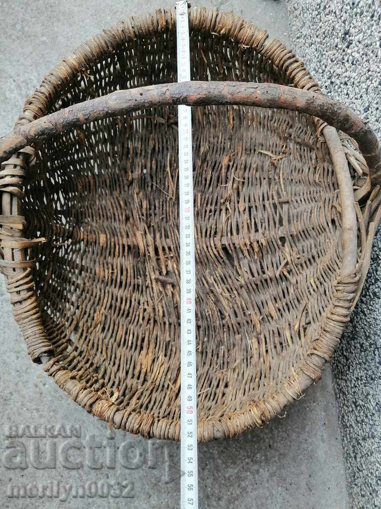 Old wicker basket, wooden, basket, paneer - 6 Old wicker basket, wooden, basket, paneer - 6