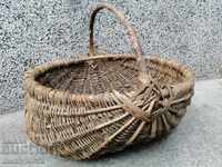 Old wicker basket, wooden, basket, paneer