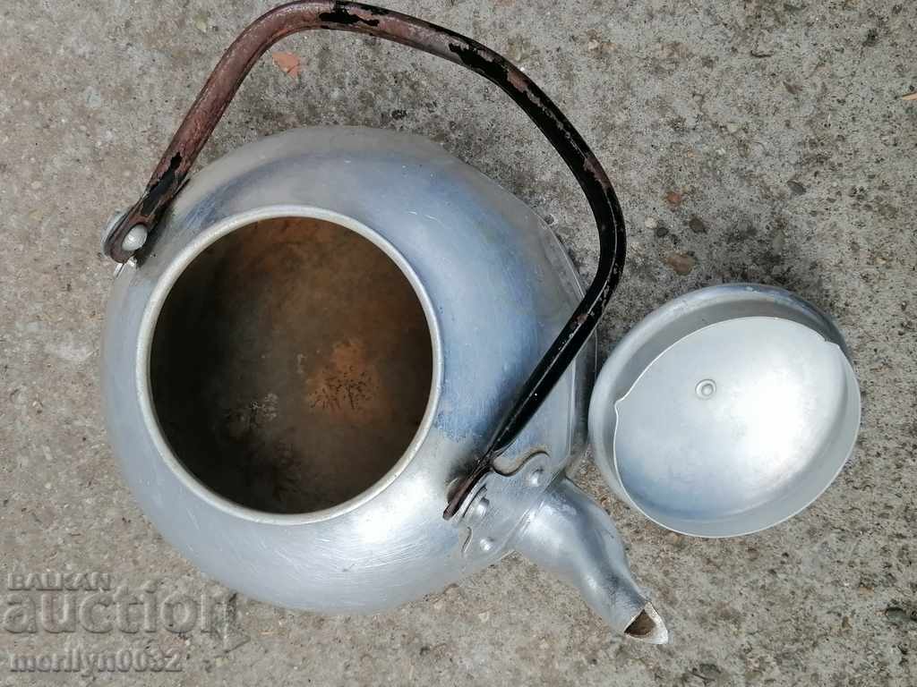 Old aluminum teapot, coffee pot, second world jug - 5 Old aluminum teapot, coffee pot, second world jug - 5