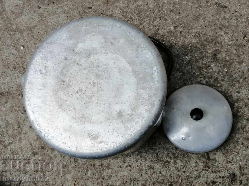 Old aluminum teapot, coffee pot, second world jug - 6 Old aluminum teapot, coffee pot, second world jug - 6