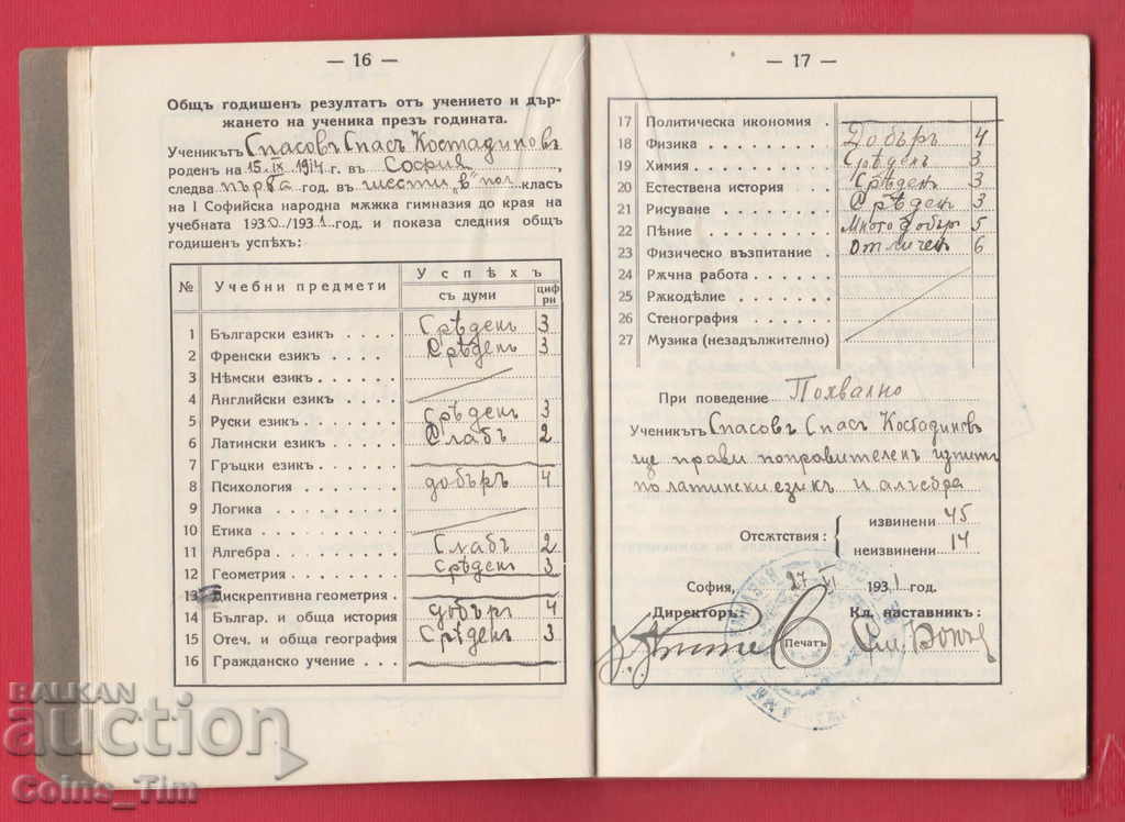 251132/1930 First Sofia National Boys' High School - UKnizh - 5 251132/1930 First Sofia National Boys' High School - UKnizh - 5