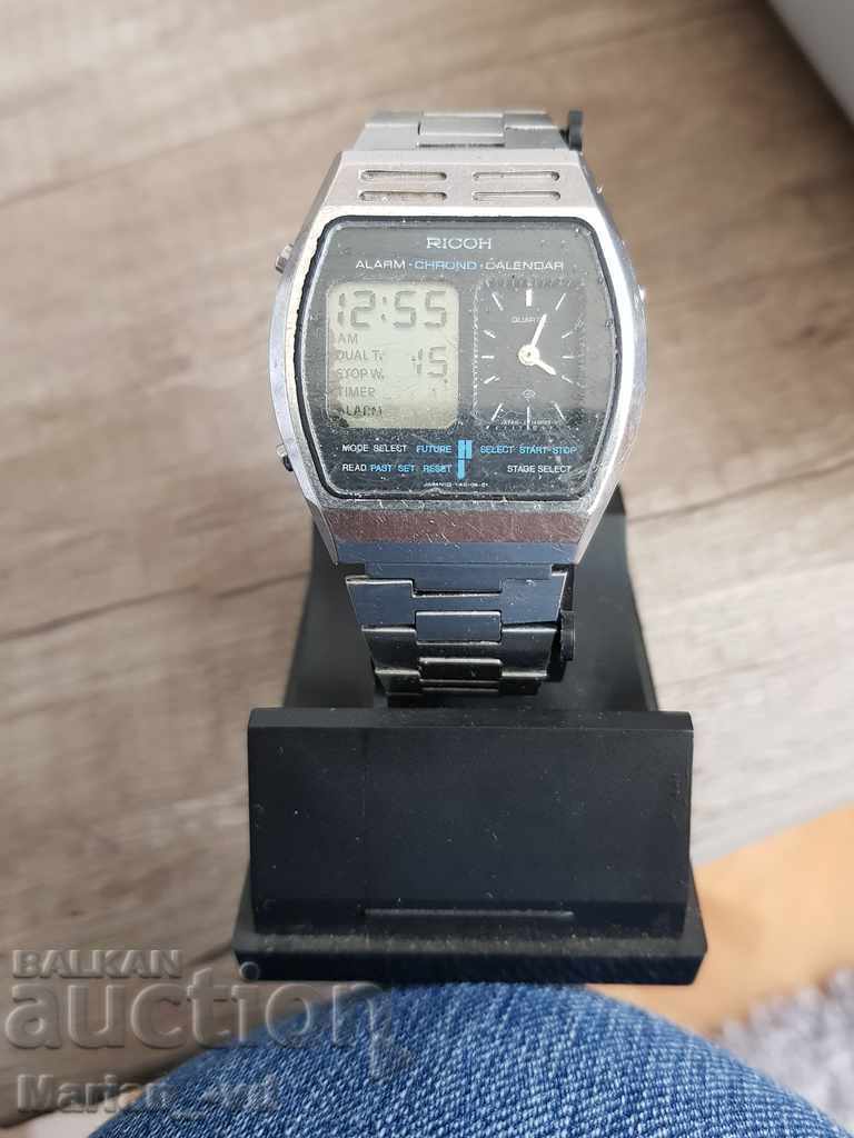 Rare model electronic watch RICOH