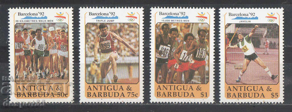 1990. Antigua și Barbuda. Jocurile Olimpice de vară, Barcelona.