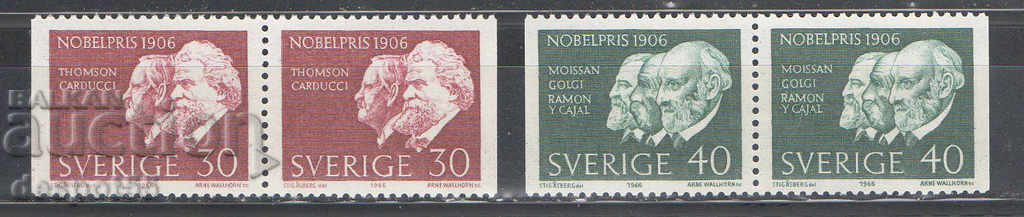 1966. Sweden. Winners of the 1906 Nobel Prizes.