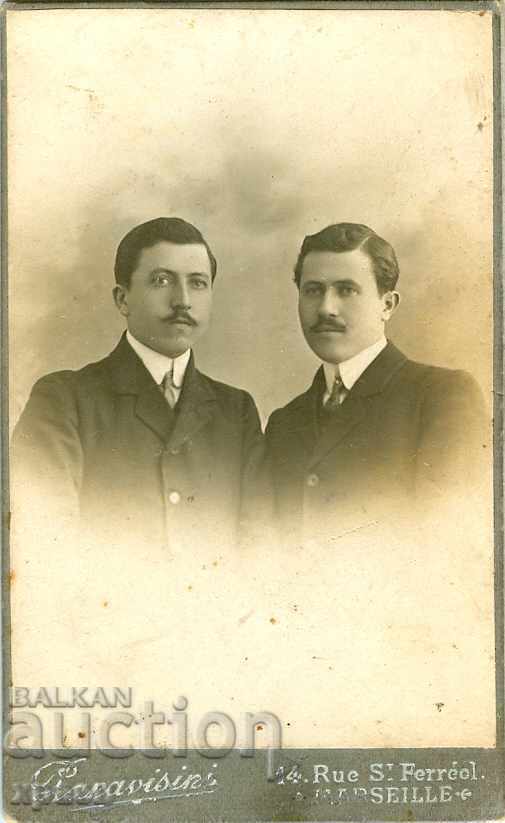 OLD PHOTO - CARDBOARD - MARSEILLE - 29.03.1908 - M0991 OLD PHOTO - CARDBOARD - MARSEILLE - 29.03.1908 - M0991