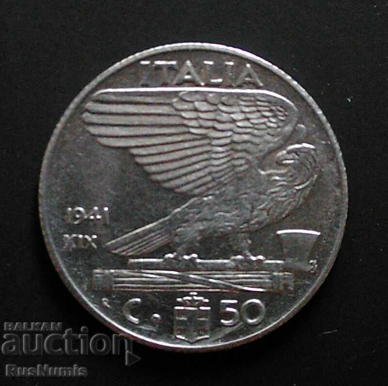 Italia. 50 centesimi 1941
