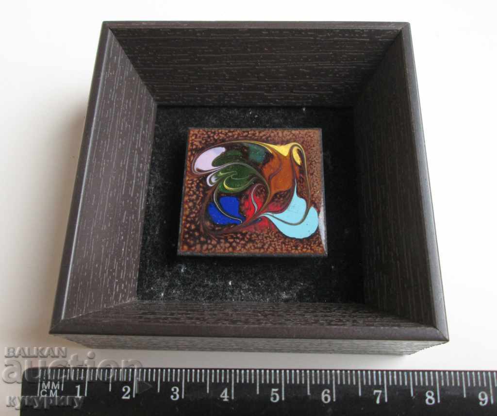 Licitație Mică decorație de artă emailată artă abstractă