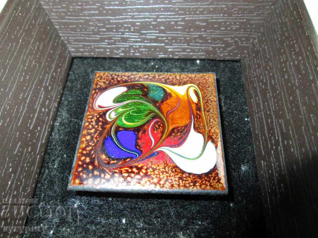 Livrarea Mică decorație de artă emailată artă abstractă