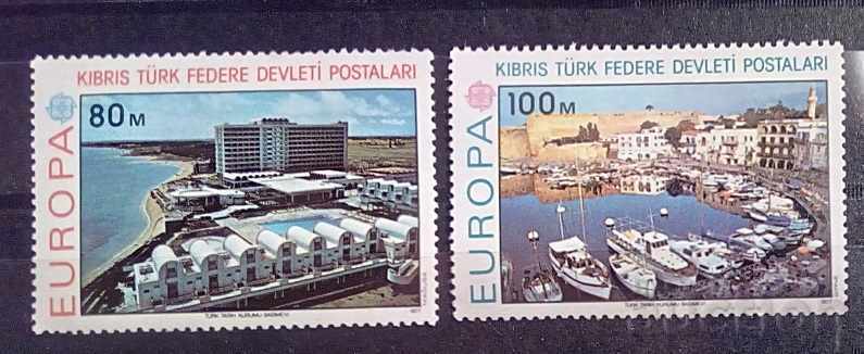 Турски Кипър 1977 Европа CEPT Кораби/Лодки MNH