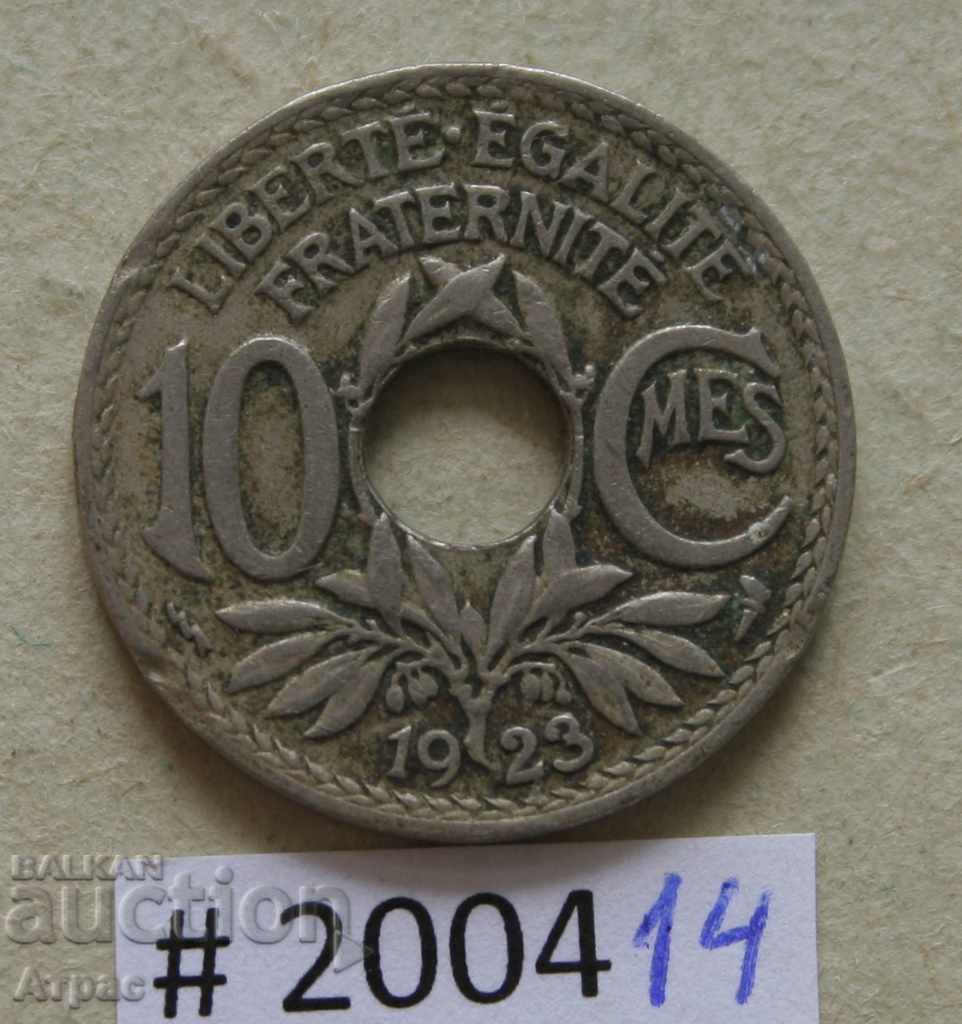 10 сантима  1923   Франция