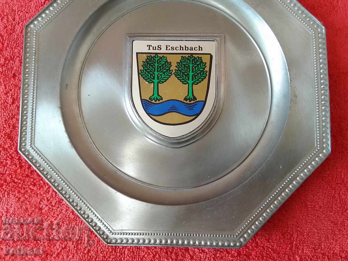 Solid metal plate wall panel marked Germany with price 26.00 BGN | € 13.29 Solid metal plate wall panel marked Germany with price 26.00 BGN | € 13.29