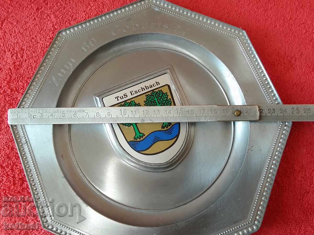 Solid metal plate wall panel marked Germany - 5 Solid metal plate wall panel marked Germany - 5