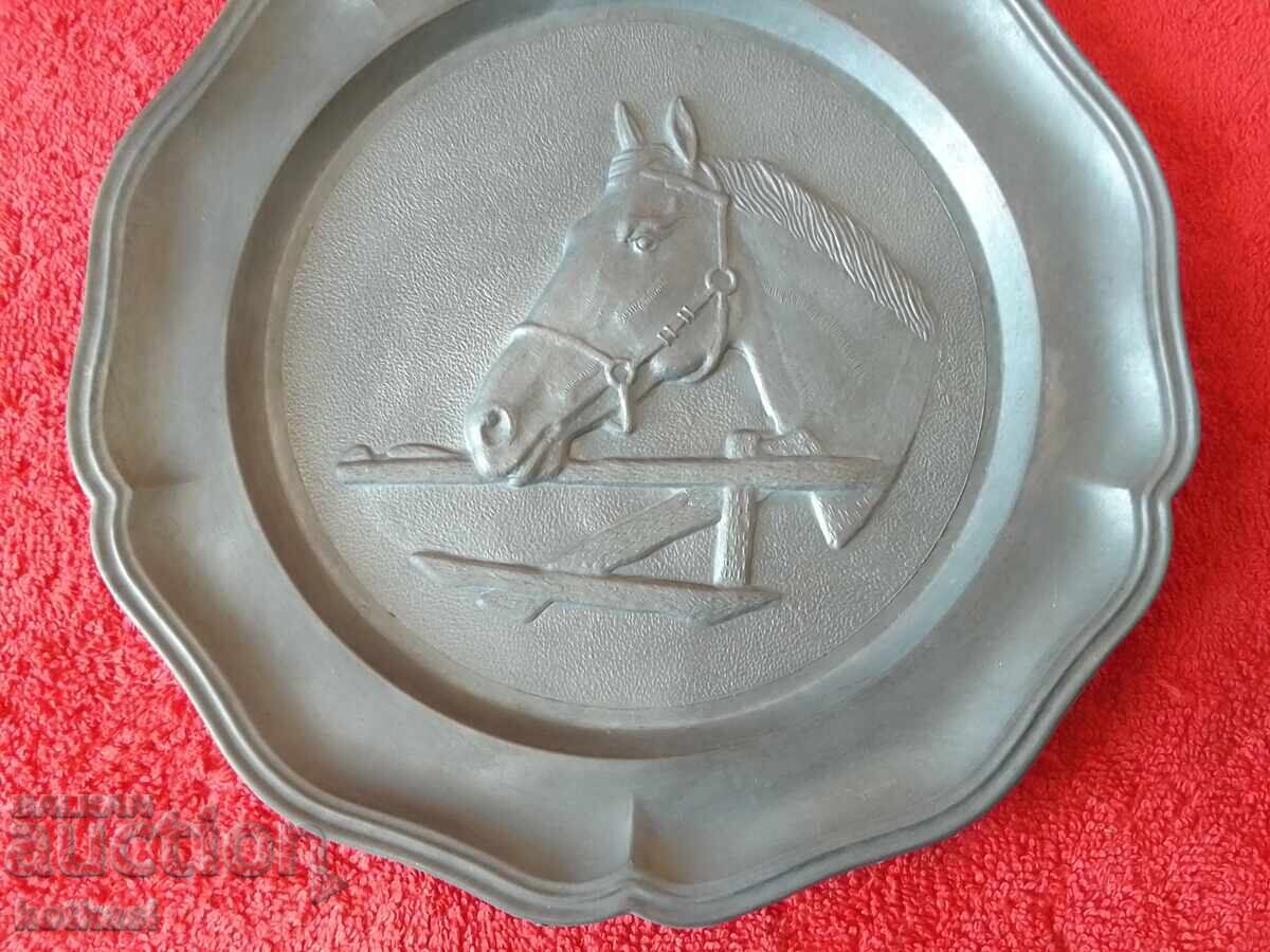 Placă de perete metal veche Kon marcat Germania excelent cu preț 35.50 BGN | € 18.15