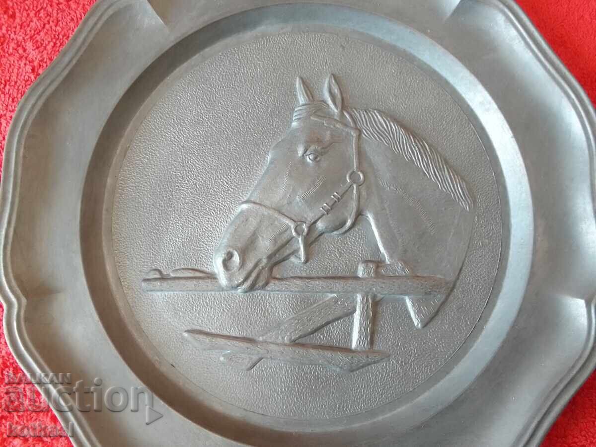 Livrarea Placă de perete metal veche Kon marcat Germania excelent