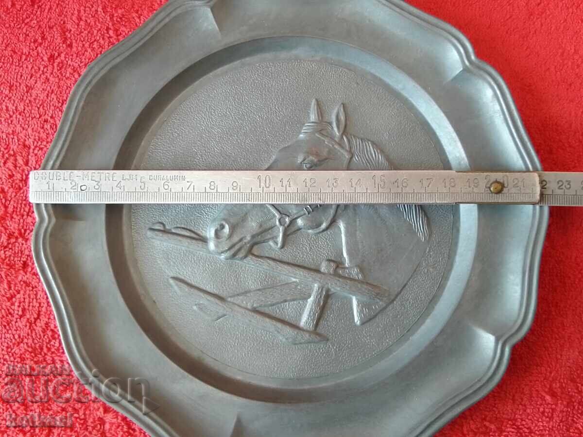 Placă de perete metal veche Kon marcat Germania excelent - 5