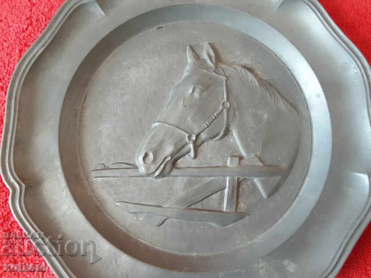 Delivery of Old metal wall plate Kon Germany marked Delivery of Old metal wall plate Kon Germany marked