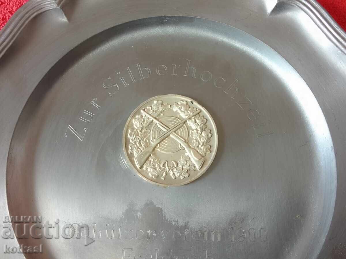 Auction Old metal wall plate Rifles Shooting Hunting marked Ger Auction Old metal wall plate Rifles Shooting Hunting marked Ger