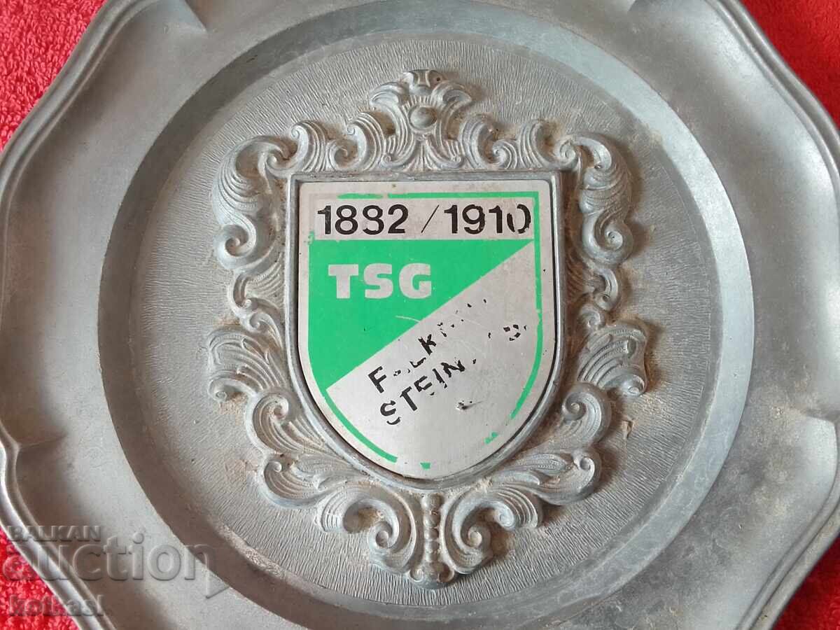 Delivery of Old metal wall plate Germany marked Delivery of Old metal wall plate Germany marked