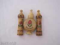 Household souvenirs - wooden muskala, cigarette, salt shaker, firebox