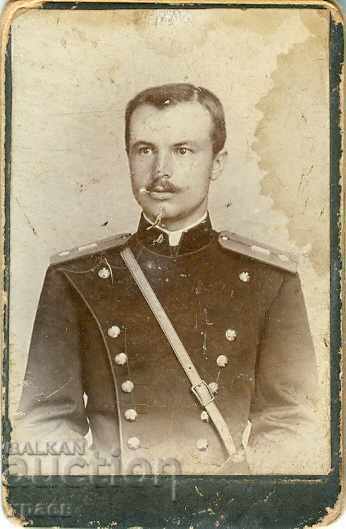 OLD PHOTOGRAPH - CARDBOARD - MILITARY - MINI - 007 OLD PHOTOGRAPH - CARDBOARD - MILITARY - MINI - 007