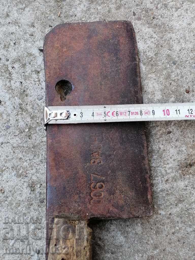 Auction Forged chopper, ax, knife blade Auction Forged chopper, ax, knife blade