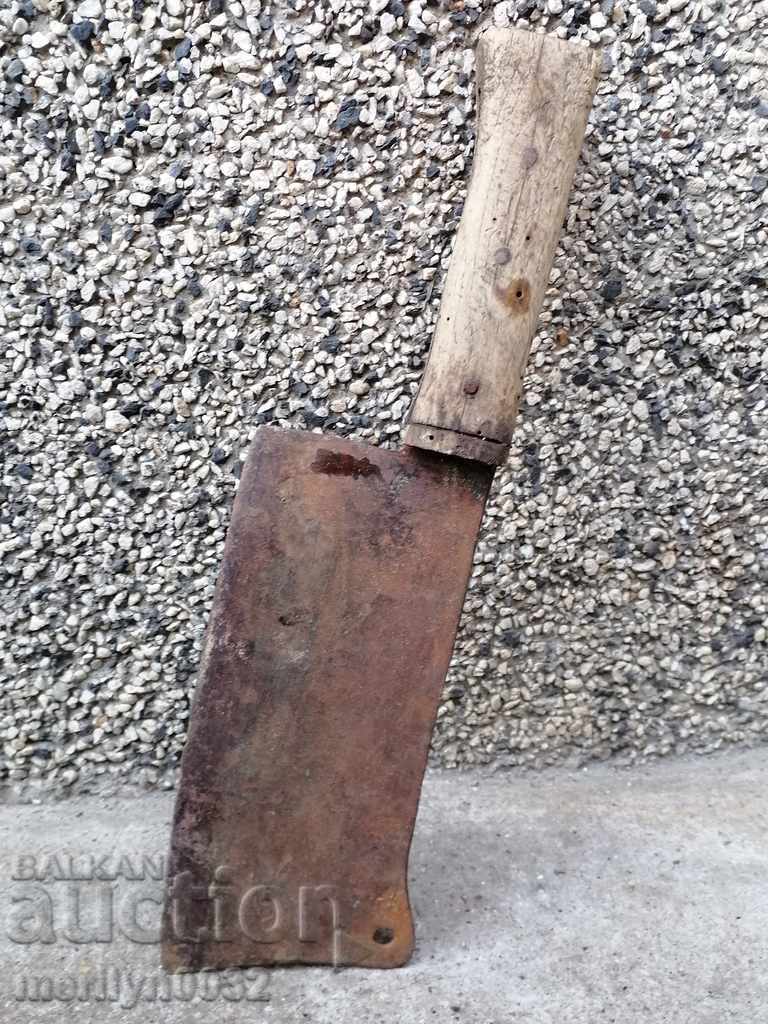 Old forged saber, ax, pole, knife, machete - 5 Old forged saber, ax, pole, knife, machete - 5