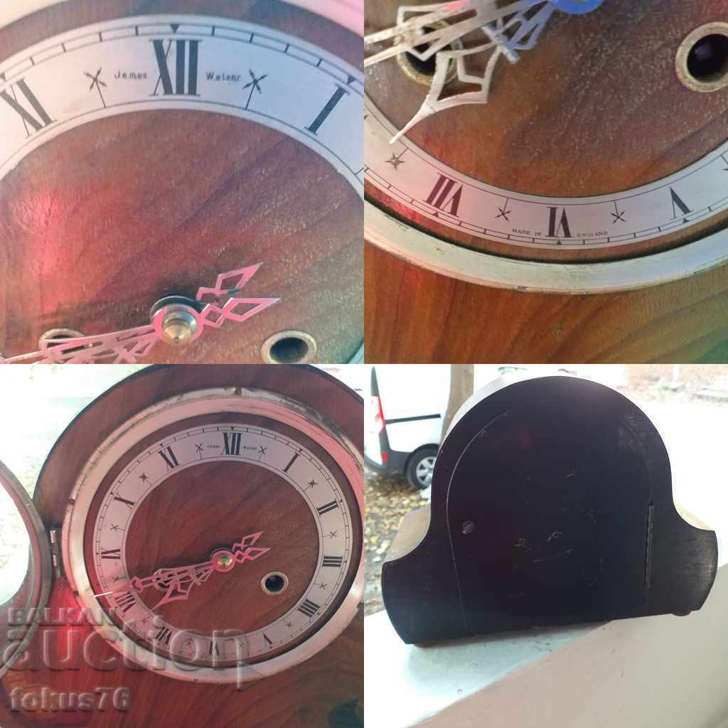 OLD ENGLISH FIREPLACE CLOCK - 7