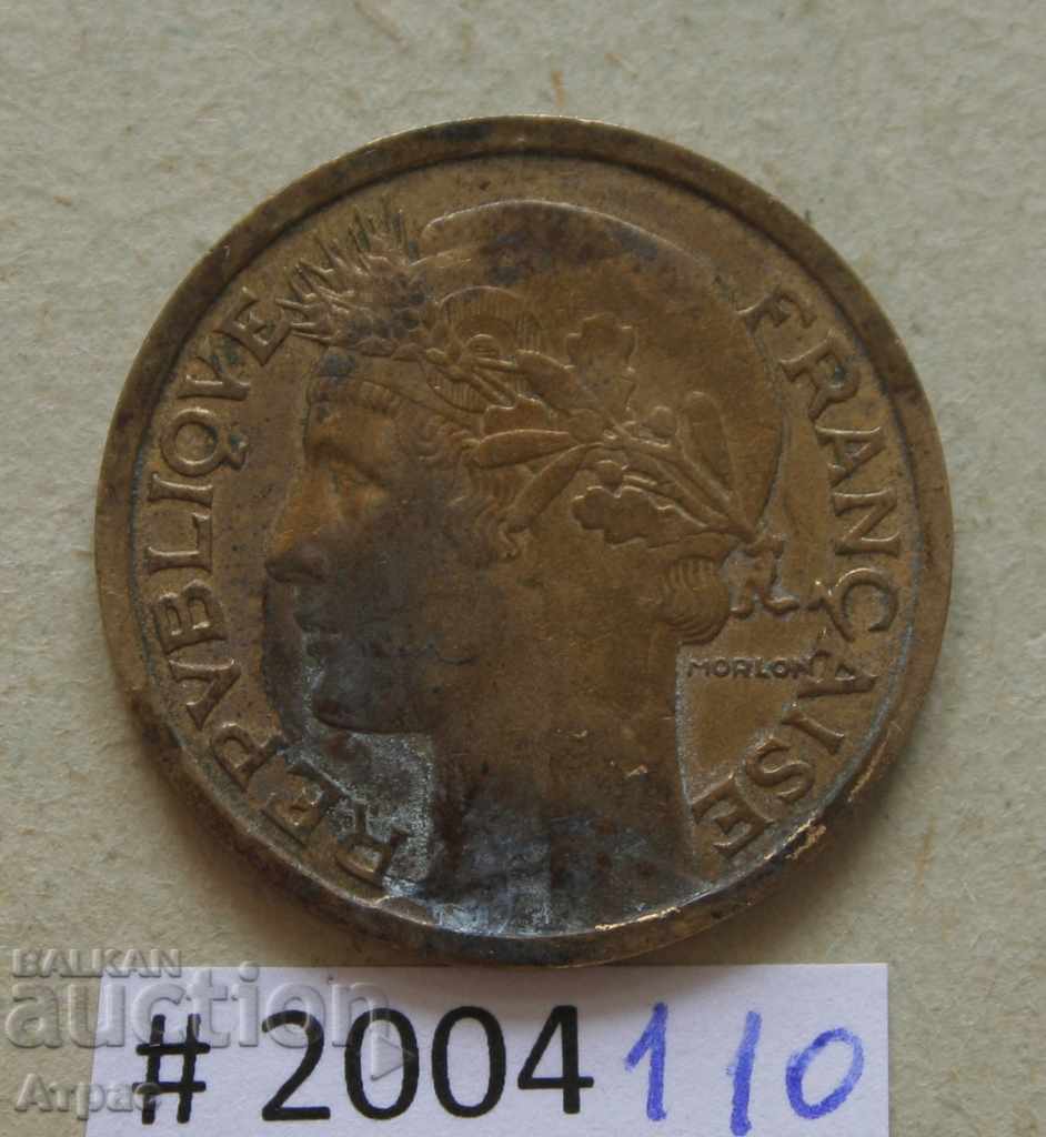 1 franc 1938 Franța cu preț € 0.72 | 1.41 BGN