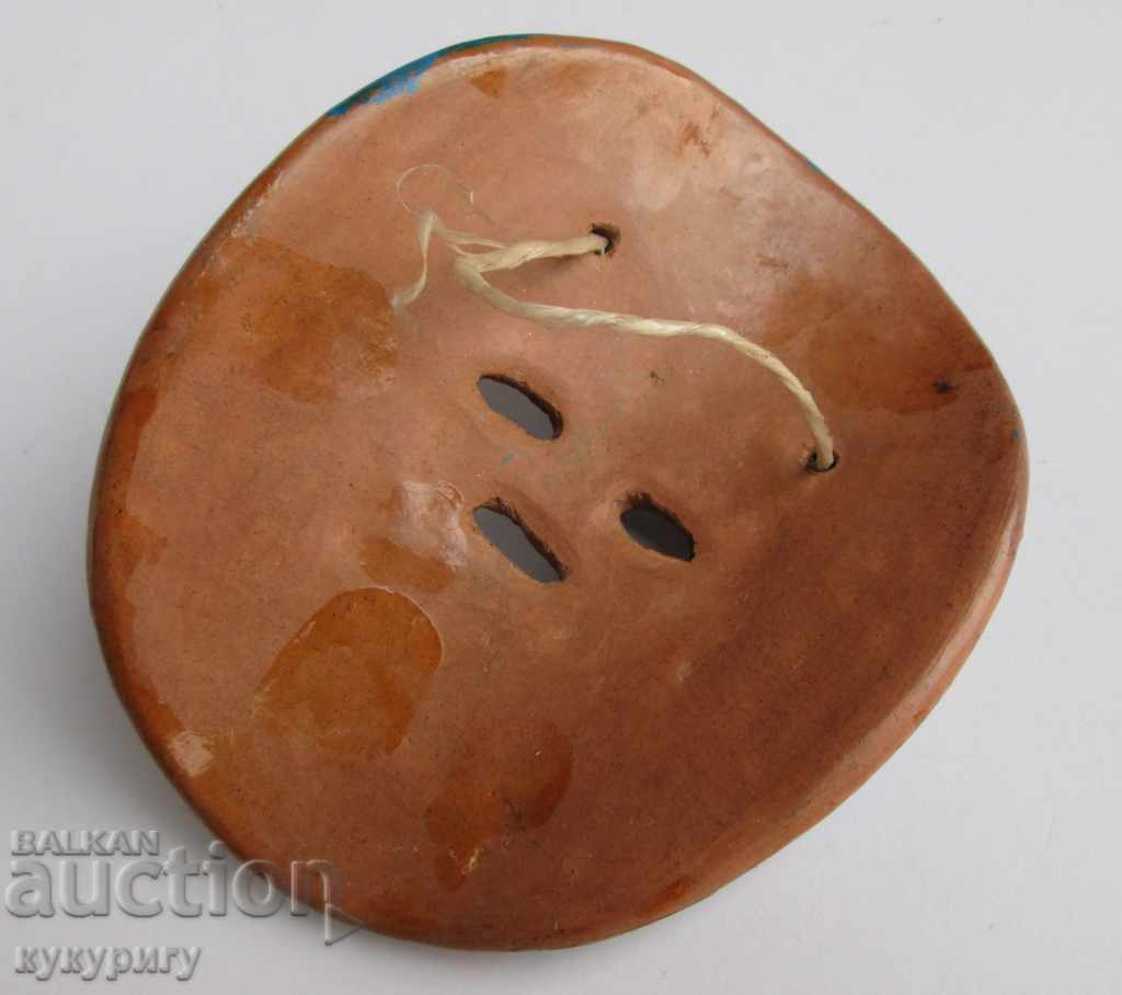 Small painted ceramic mask wall decoration with price 15.00 BGN | € 7.67 Small painted ceramic mask wall decoration with price 15.00 BGN | € 7.67