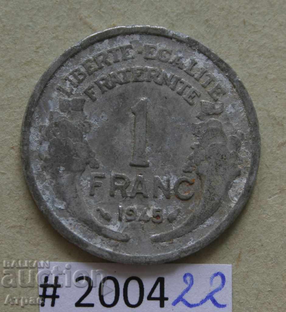 1 Franc 1945 France