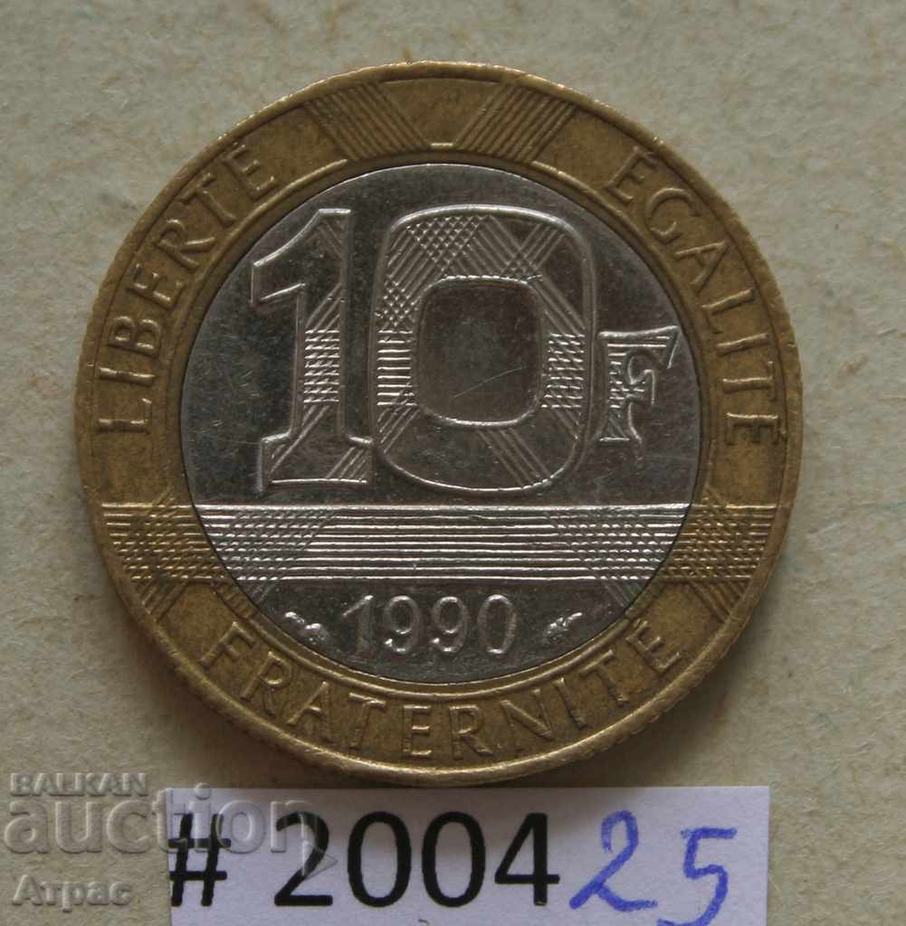 10 франка  1990   Франция