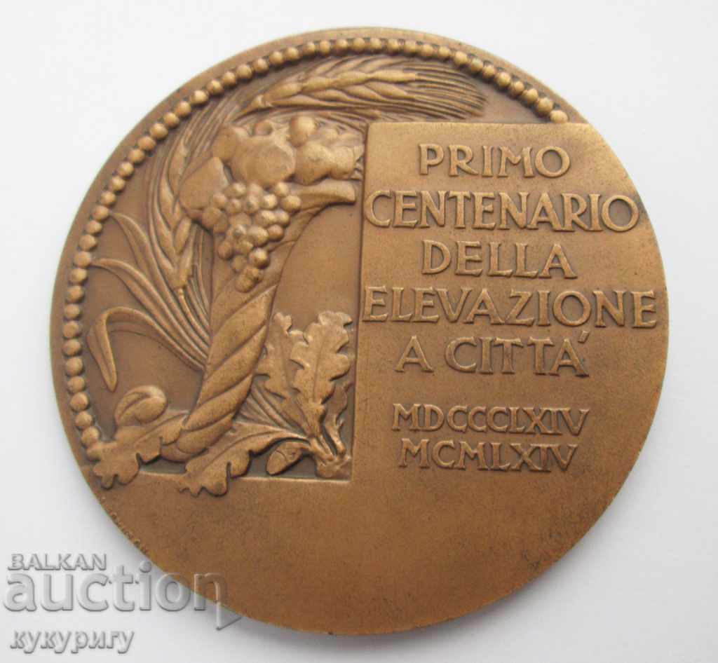 Old Italian original bronze plastic plaque signed with price 30.00 BGN | € 15.34 Old Italian original bronze plastic plaque signed with price 30.00 BGN | € 15.34