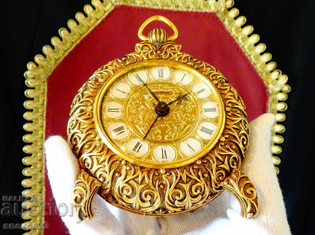 Ceas mecanic francez Lancel, placat cu aur. - 6 Ceas mecanic francez Lancel, placat cu aur. - 6