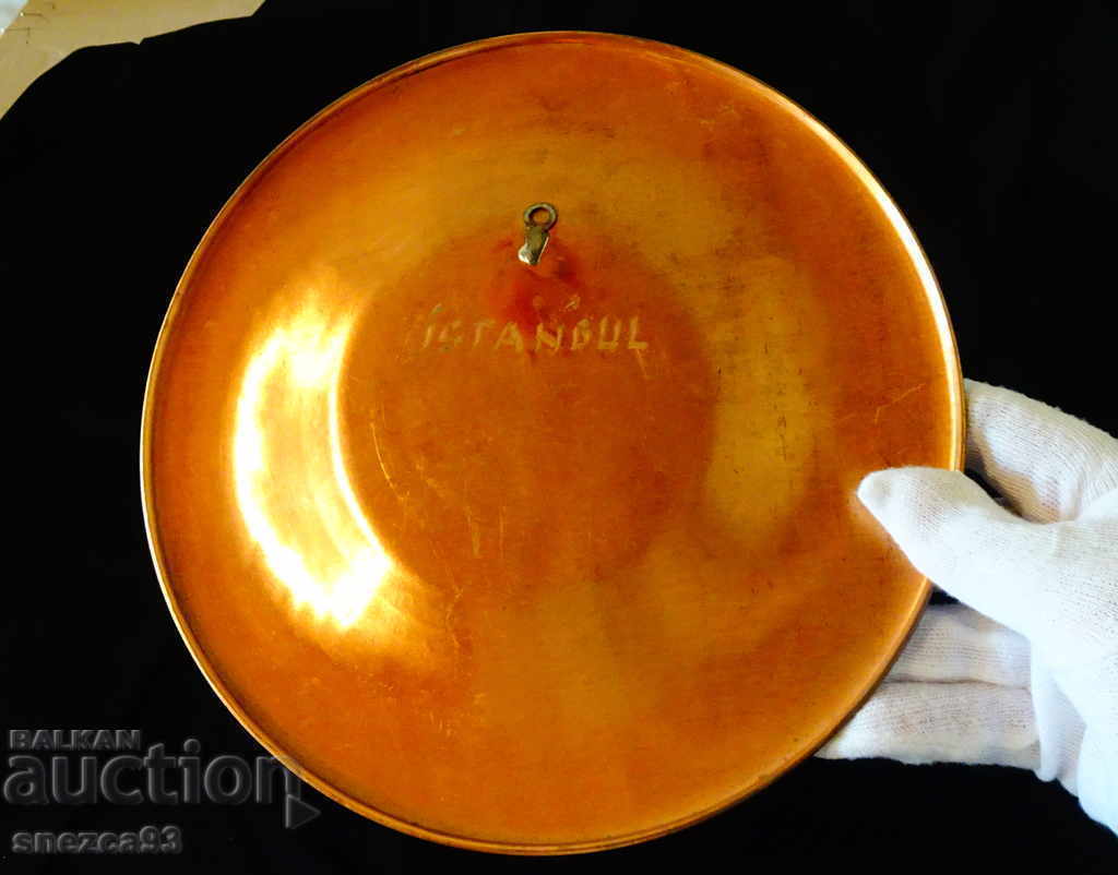 Farfurie din cupru vopsit, platou, panou 250 g. - 5 Farfurie din cupru vopsit, platou, panou 250 g. - 5