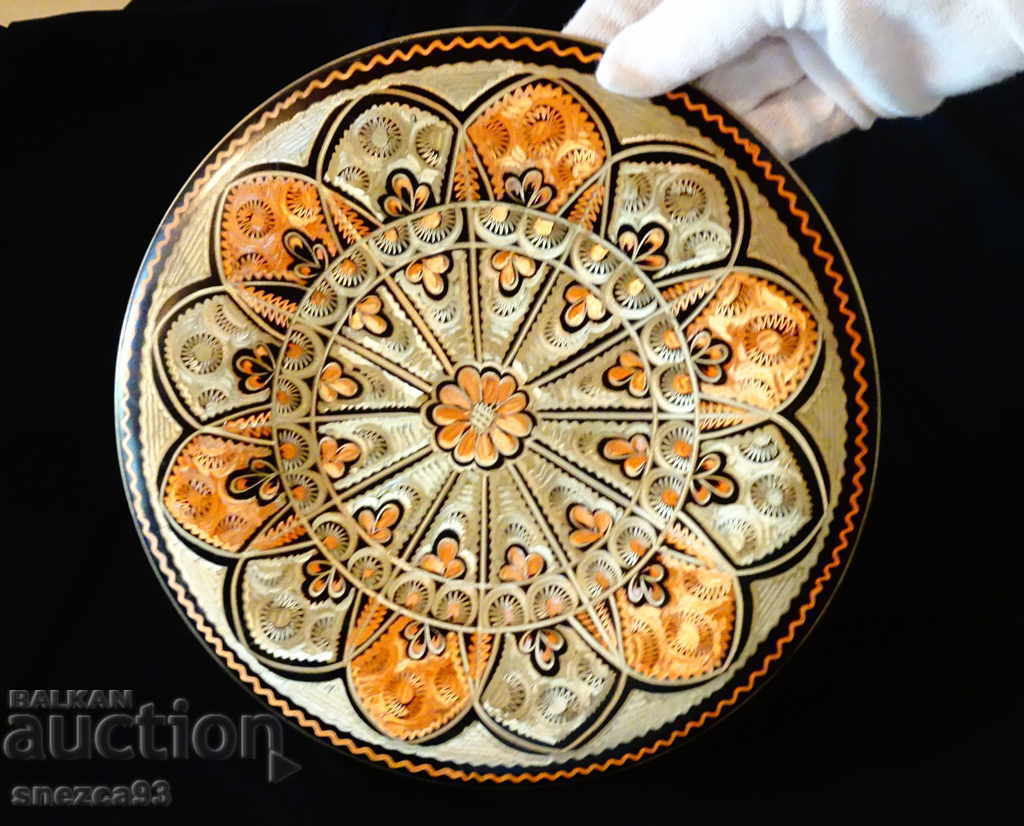 Farfurie din cupru vopsit, platou, panou 250 g. Farfurie din cupru vopsit, platou, panou 250 g.