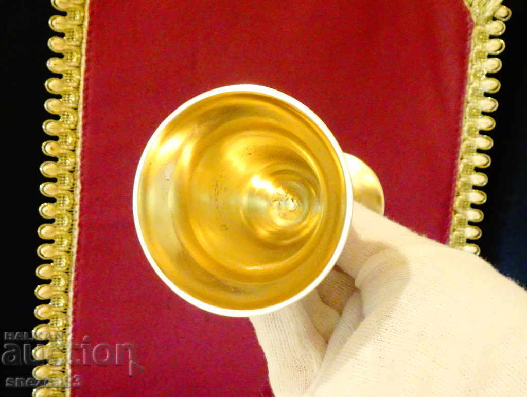 Both bronze goblet, wine glass, and candlestick - 5 Both bronze goblet, wine glass, and candlestick - 5