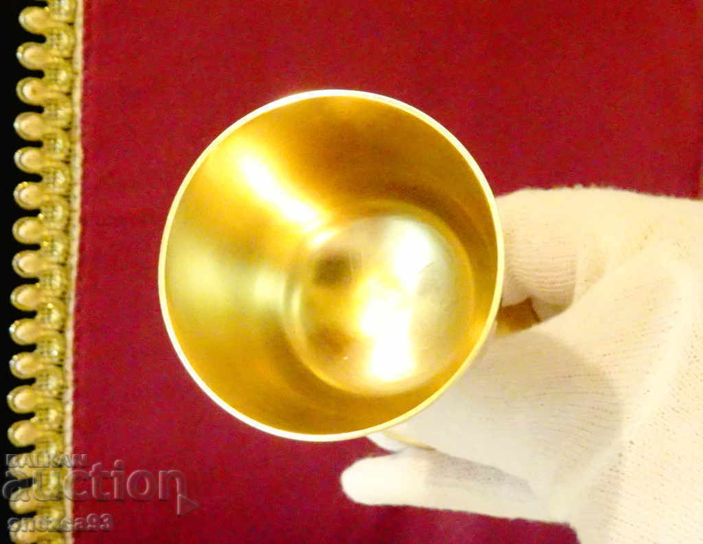 Auction Bronze brandy glass, classic. Auction Bronze brandy glass, classic.