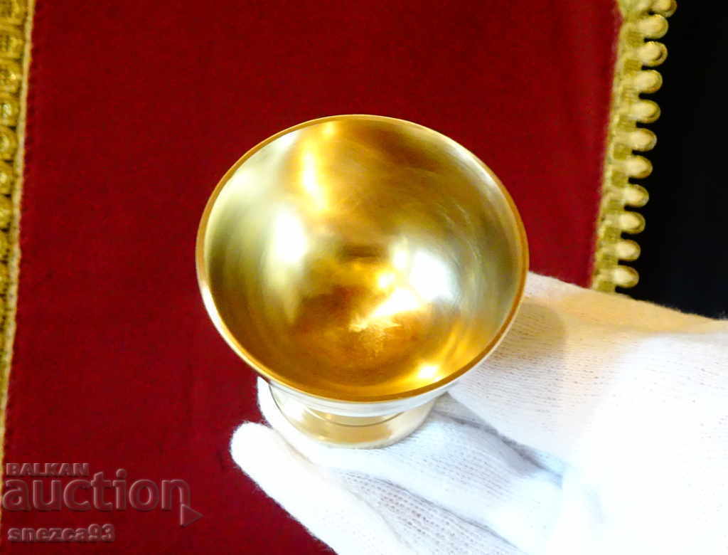 Auction Bronze cup for rakia, shot, liqueur Auction Bronze cup for rakia, shot, liqueur
