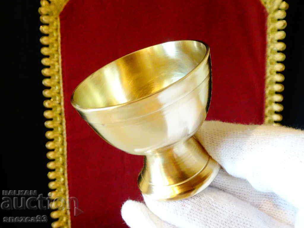 Bronze cup for rakia, shot, liqueur Bronze cup for rakia, shot, liqueur