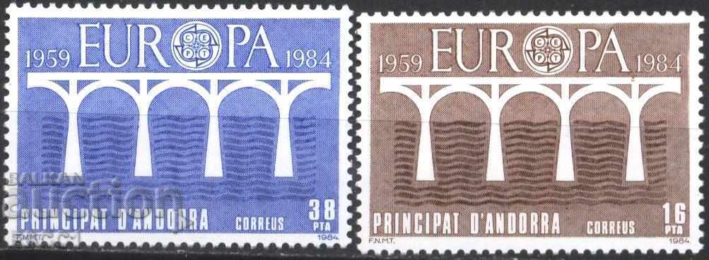 Чисти марки    Европа СЕПТ 1984  от Андора