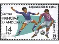 Чиста марка Спорт СП Футбол Испания 1982 от Андора