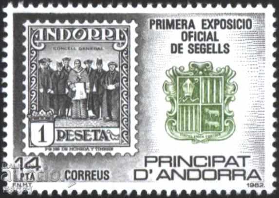 Pure stamp Philatelic Exhibition 1982 from Andorra