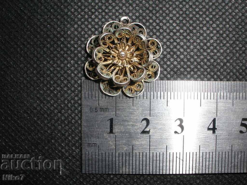 Vechi pandantiv din argint - filigran - 5 Vechi pandantiv din argint - filigran - 5