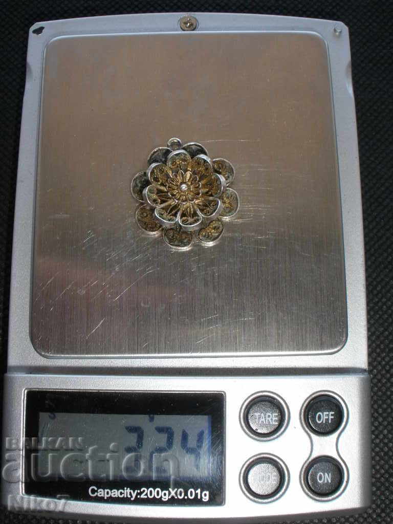 Vechi pandantiv din argint - filigran - 6