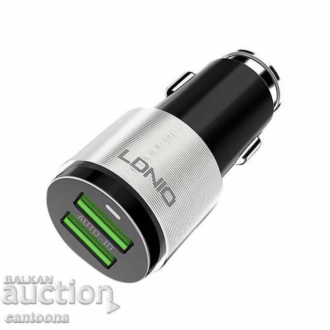 Car charger LDNIO C403, 4,2A, 2xUSB, Micro USB