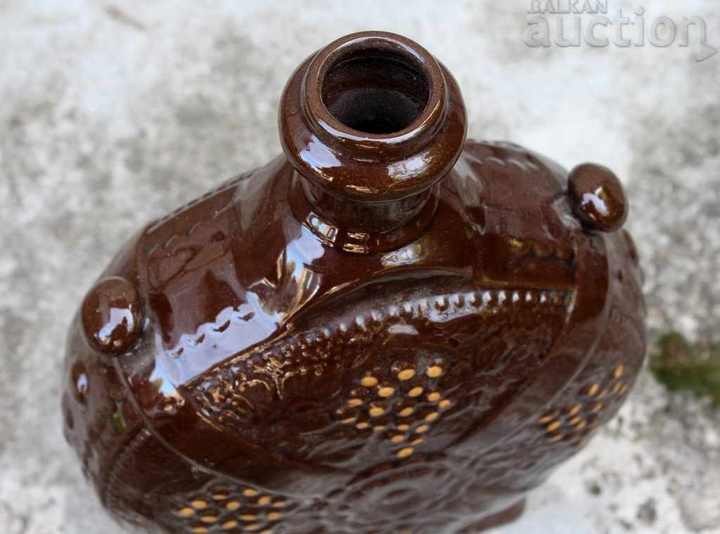 OLD GLASSED CERAMIC BAKLICA PAVUR BUKEL - 5 OLD GLASSED CERAMIC BAKLICA PAVUR BUKEL - 5