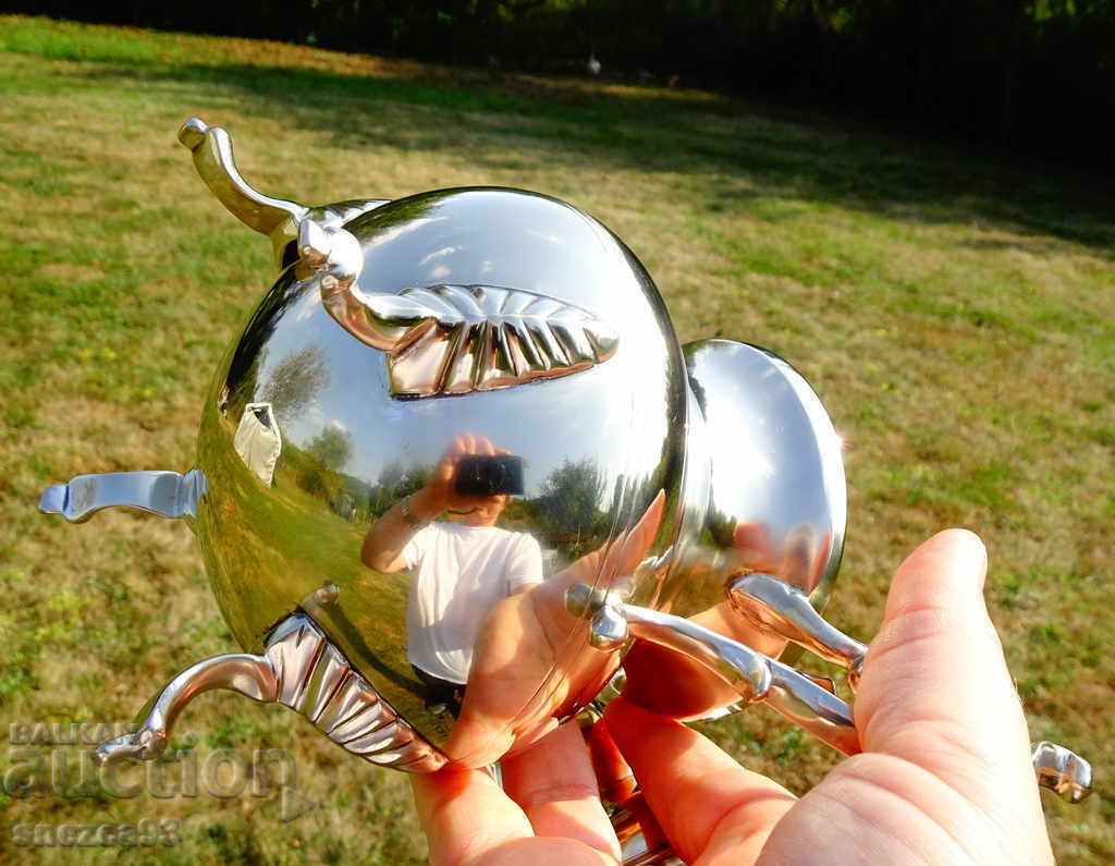 Auction Bronze sugar bowl 850 ml, 790 g, Baroque Auction Bronze sugar bowl 850 ml, 790 g, Baroque