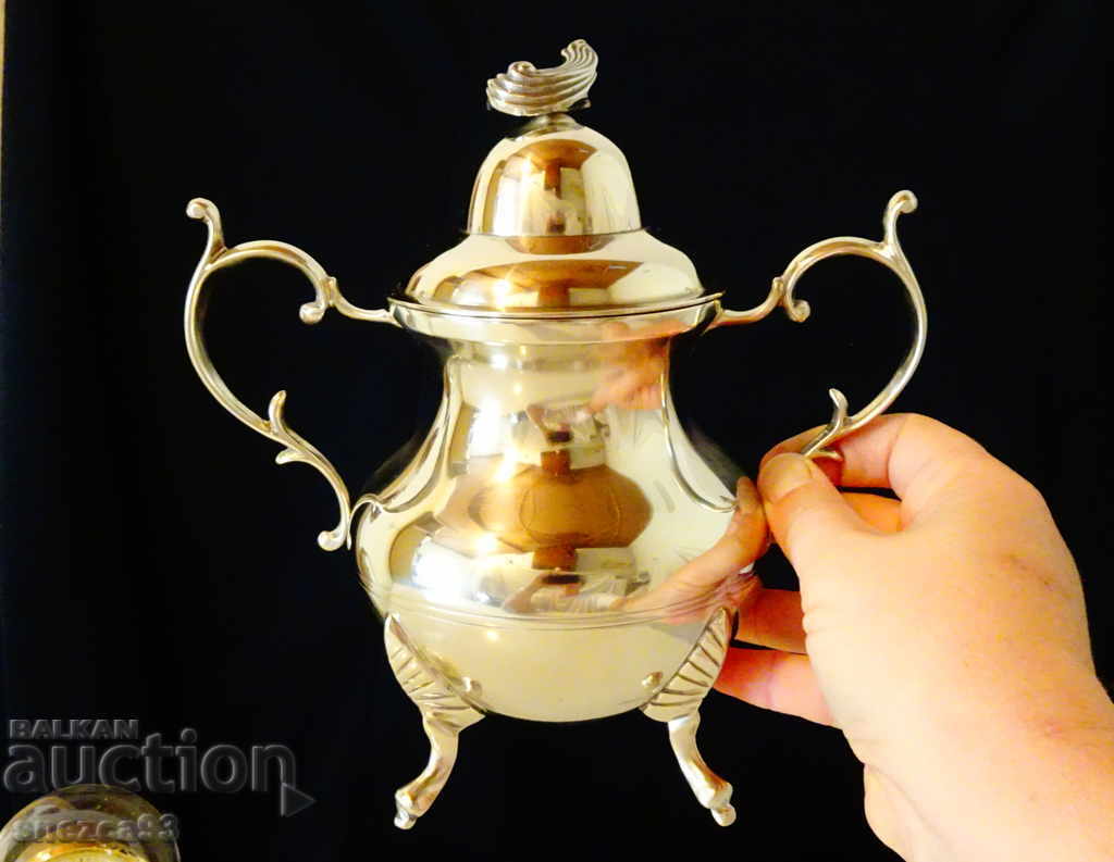 Bronze sugar bowl 850 ml, 790 g, Baroque - 6 Bronze sugar bowl 850 ml, 790 g, Baroque - 6